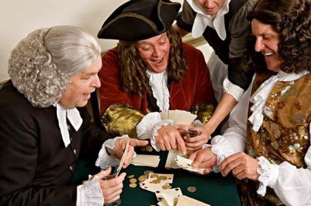 Thanksgiving pilgrims gambling poker US history