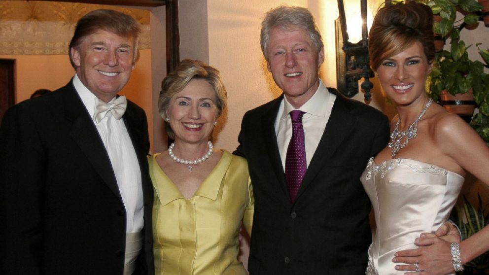 Trump Clinton 2005 wedding