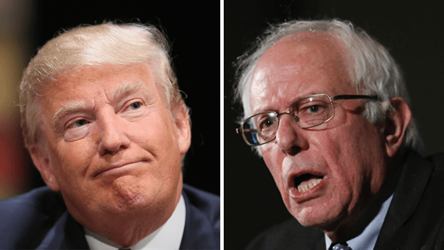 New Hampshire voters Sanders Trump