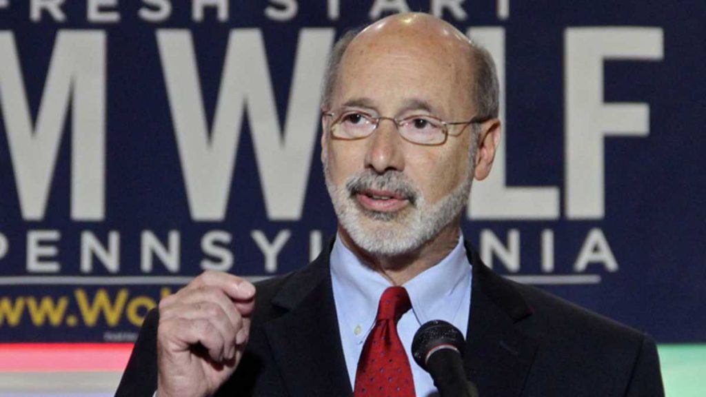 Pennsylvania Governor Tom Wolf online gambling 