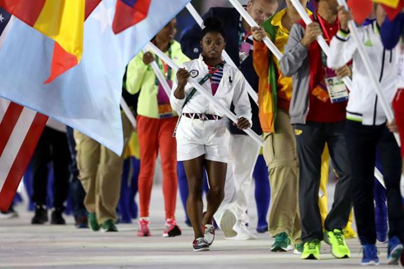 2016 Rio Summer Olympics Simone Biles closing ceremonies
