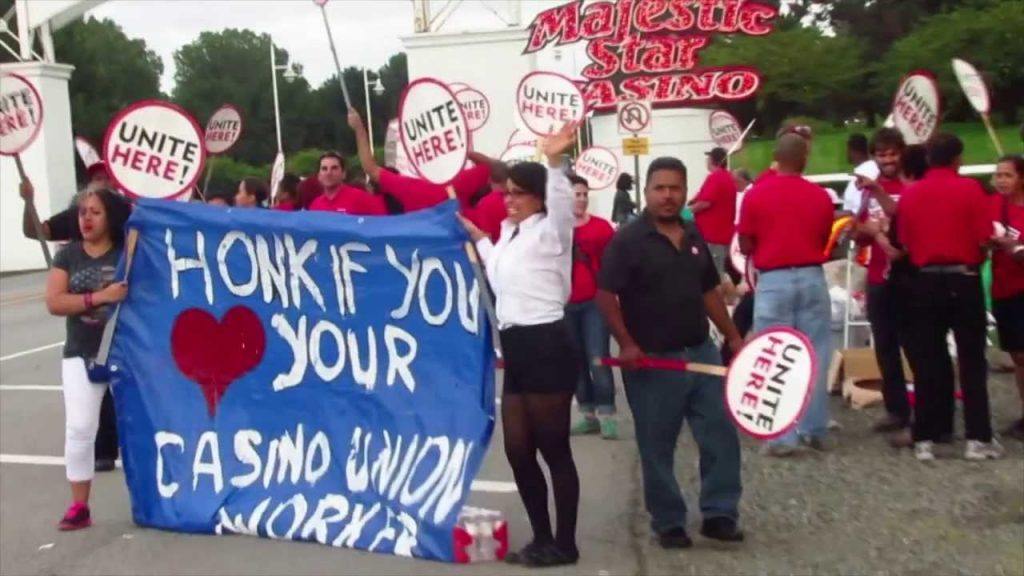 Indiana Unite Here casino union Majestic Star