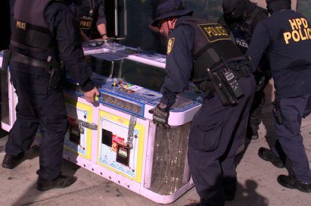 illegal gambling room murder arcade game machines