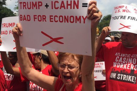 Trump Taj Mahal strike walkout Atlantic City
