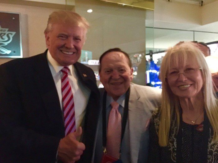 politics and gaming Sheldon Adelson Donald Trump