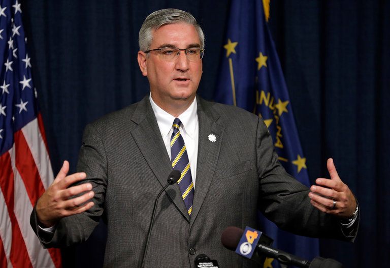 Indiana casino admission tax Eric Holcomb