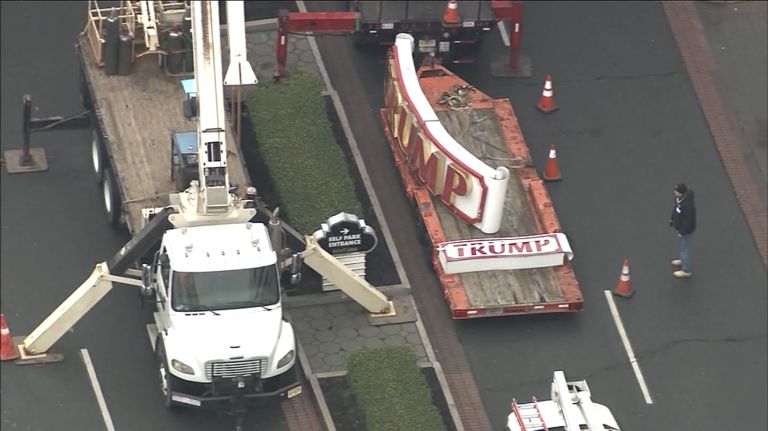 Trump name removed from Taj