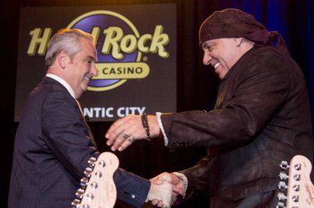 Steven van Zandt and Chris Christie support the Hard Rock Atlantic City