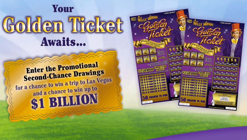 Willy Wonka Golden Ticket lottery game