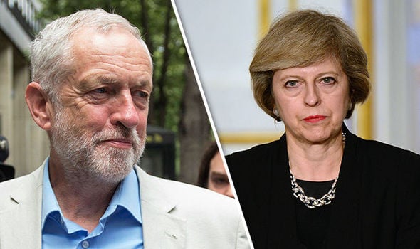 Jeremy Corbyn and Theresa May face off in UK election.