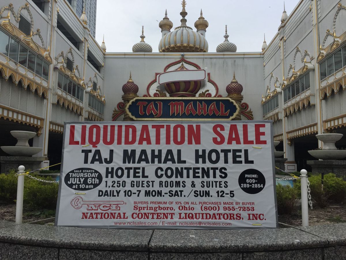 Trump Taj Mahal liquidation sale