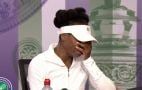 Venus Williams in tears at Wimbledon