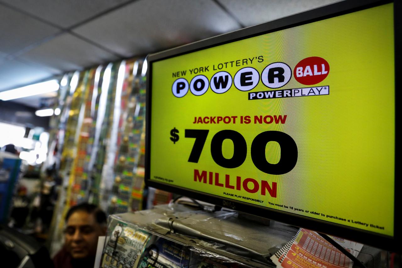 Powerball jackpot lottery revenue