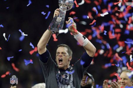 Tom Brady and the Vince Lombardi Trophy