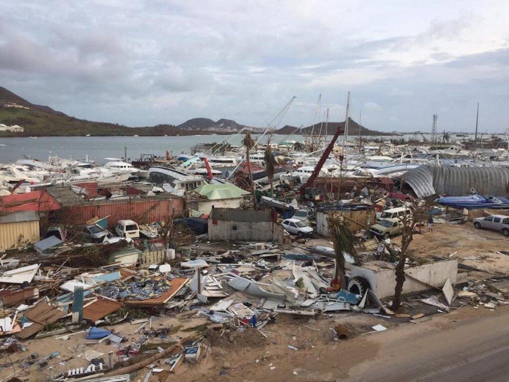 Barbuda, devastated by Hurricane Irma