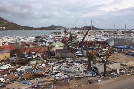 Barbuda, devastated by Hurricane Irma