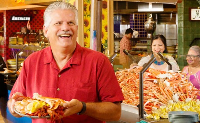 Gulf Coast casino seafood buffet