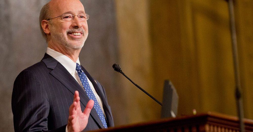 Pennsylvania Gov. Tom Wolf waiting for the House to resolve his budget woes.