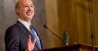 Pennsylvania Gov. Tom Wolf waiting for the House to resolve his budget woes.