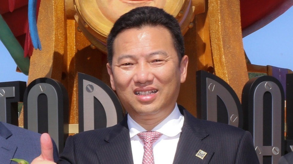 Landing International chairman Yang Zhihui at Shinhwa World Jeju
