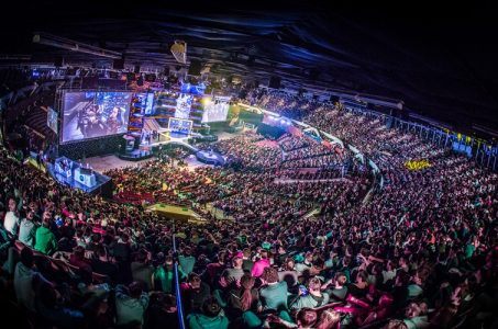 Esports arena crowd