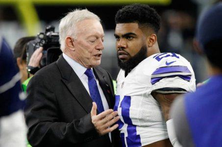 Jerry Jones and Ezekiel Elliott