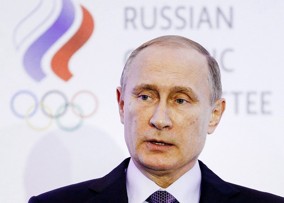 Russia Winter Olympics banned Putin
