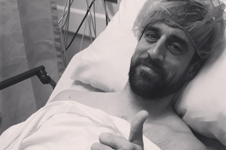 Aaron Rodgers in the hospital