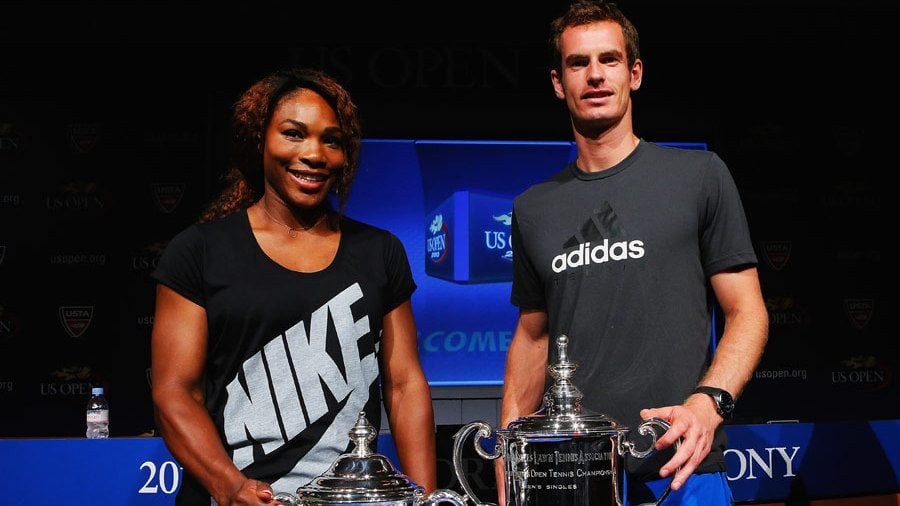 Serena Williams and Andy Murray 