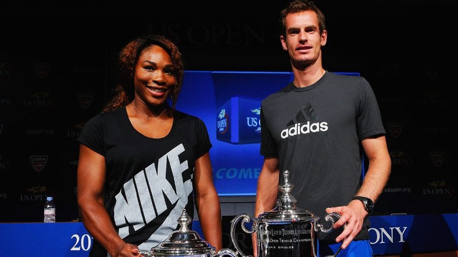 Serena Williams and Andy Murray