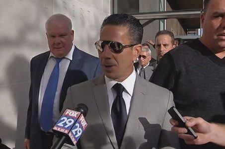 Skinny” Joey Merlino arrives in court