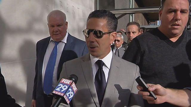 Skinny” Joey Merlino arrives in court