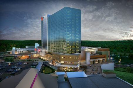 Rendering of Resorts World Catskills casino to open Feb. 8