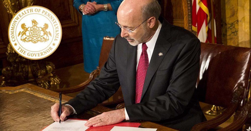 Pennsylvania Governor Tom Wolf legalizes online gambling 
