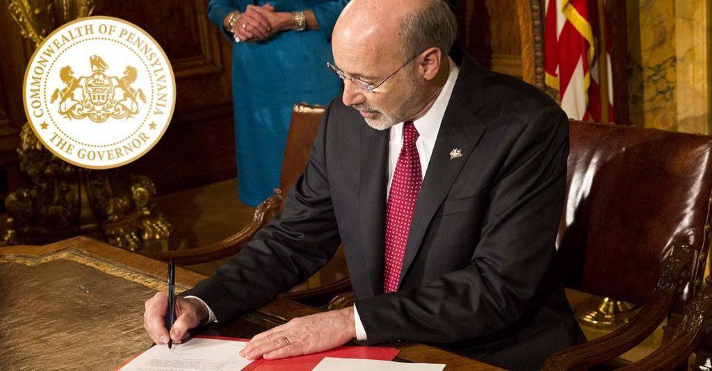 Pennsylvania Governor Tom Wolf legalizes online gambling