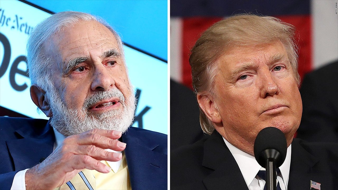 Donald Trump and Carl Icahn