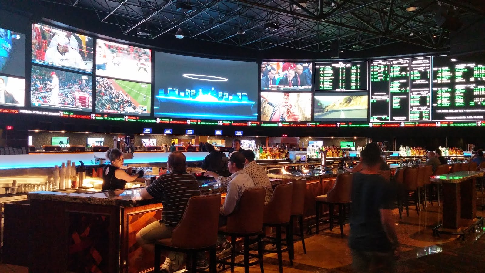 The William Hill sports book at the Westgate in Las Vegas