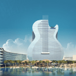 Guitar-Shaped Florida Seminole Hard Rock Hollywood Casino Hotel Tower Nearing Completion