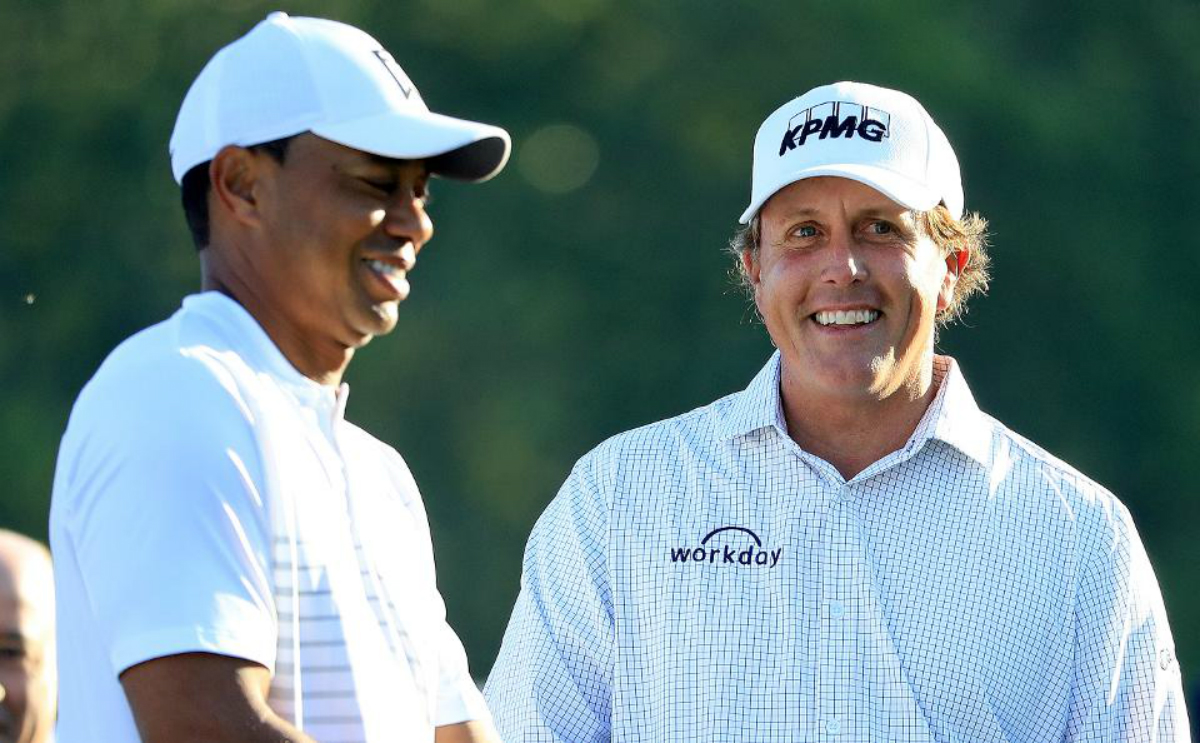 Tiger Woods odds Phil Mickelson showdown