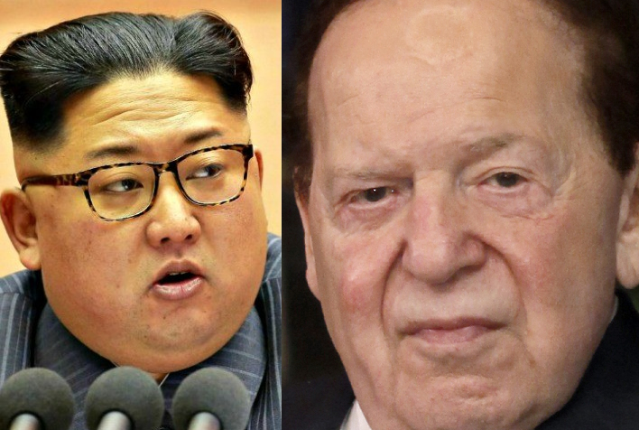 Kim Jong Un and Sheldon Adelson