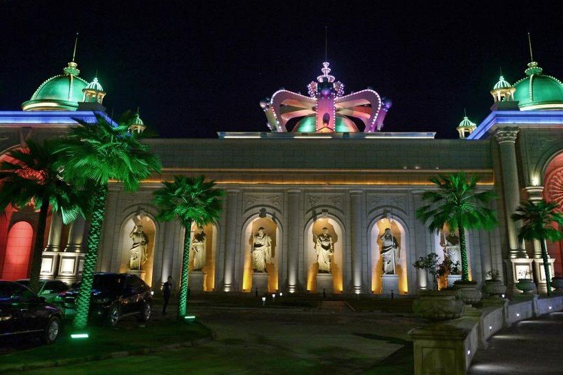 Laos casino facade