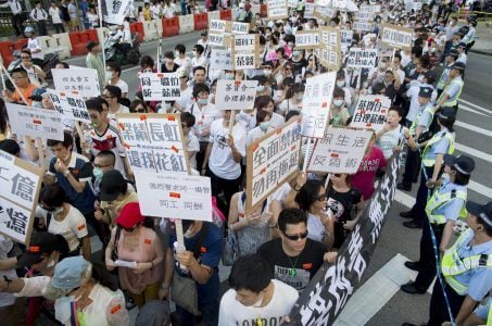 Macau gaming labor protests