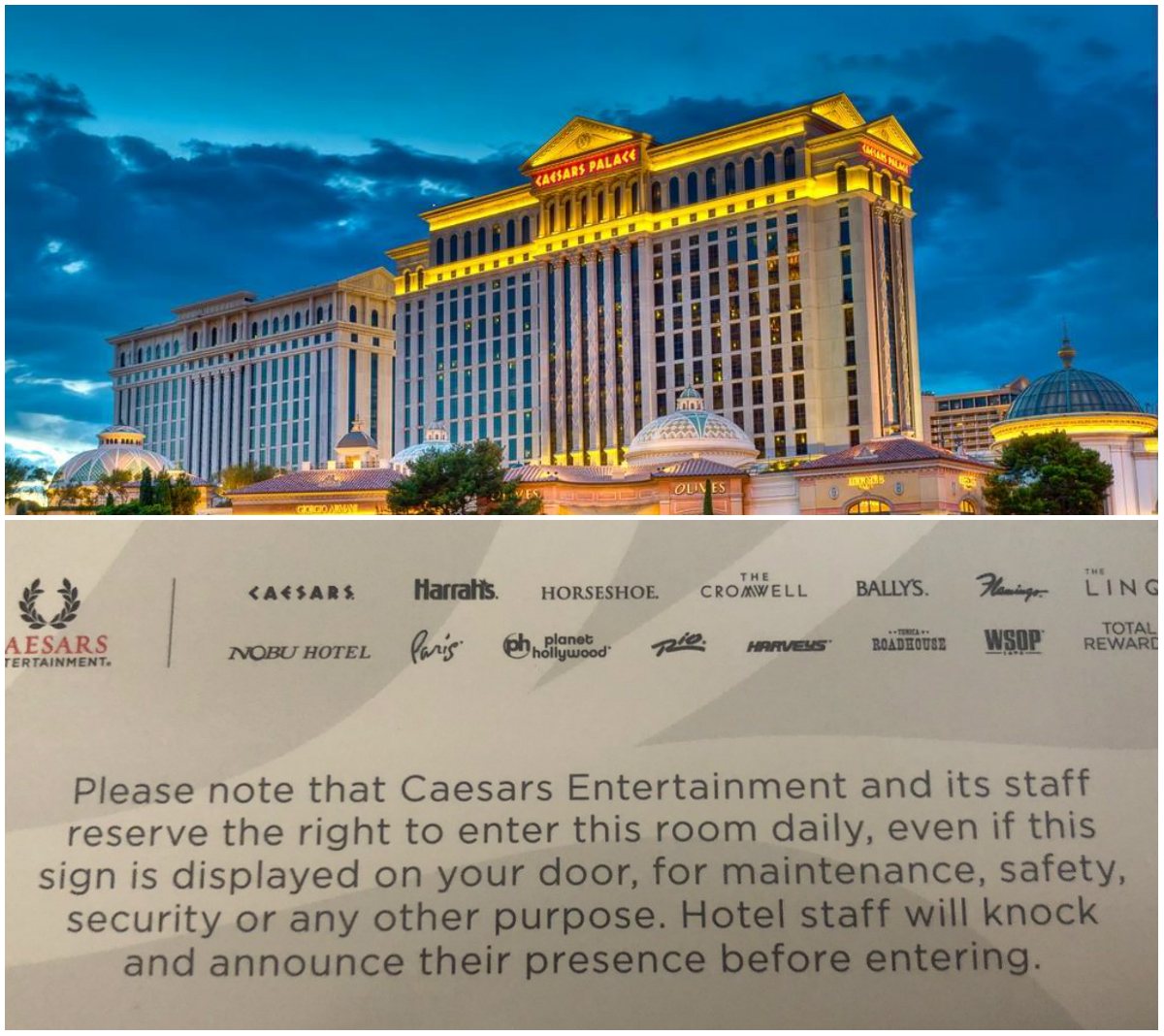 Caesars Palace Security Room Inspections Spook Guests