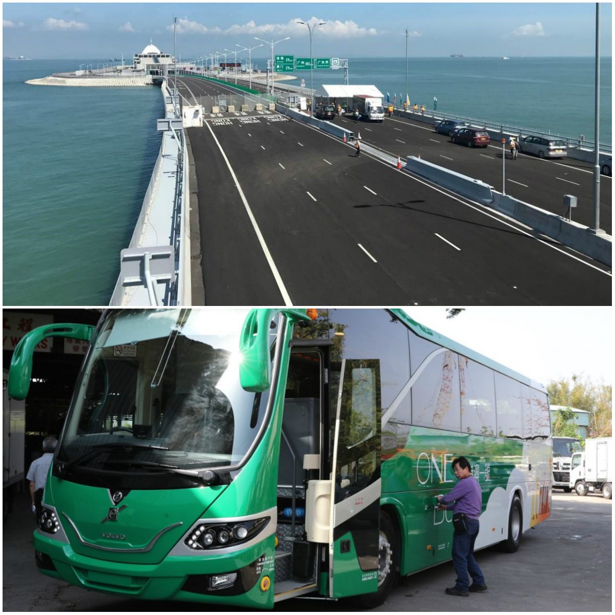 Macau casino bus Hong Kong bridge