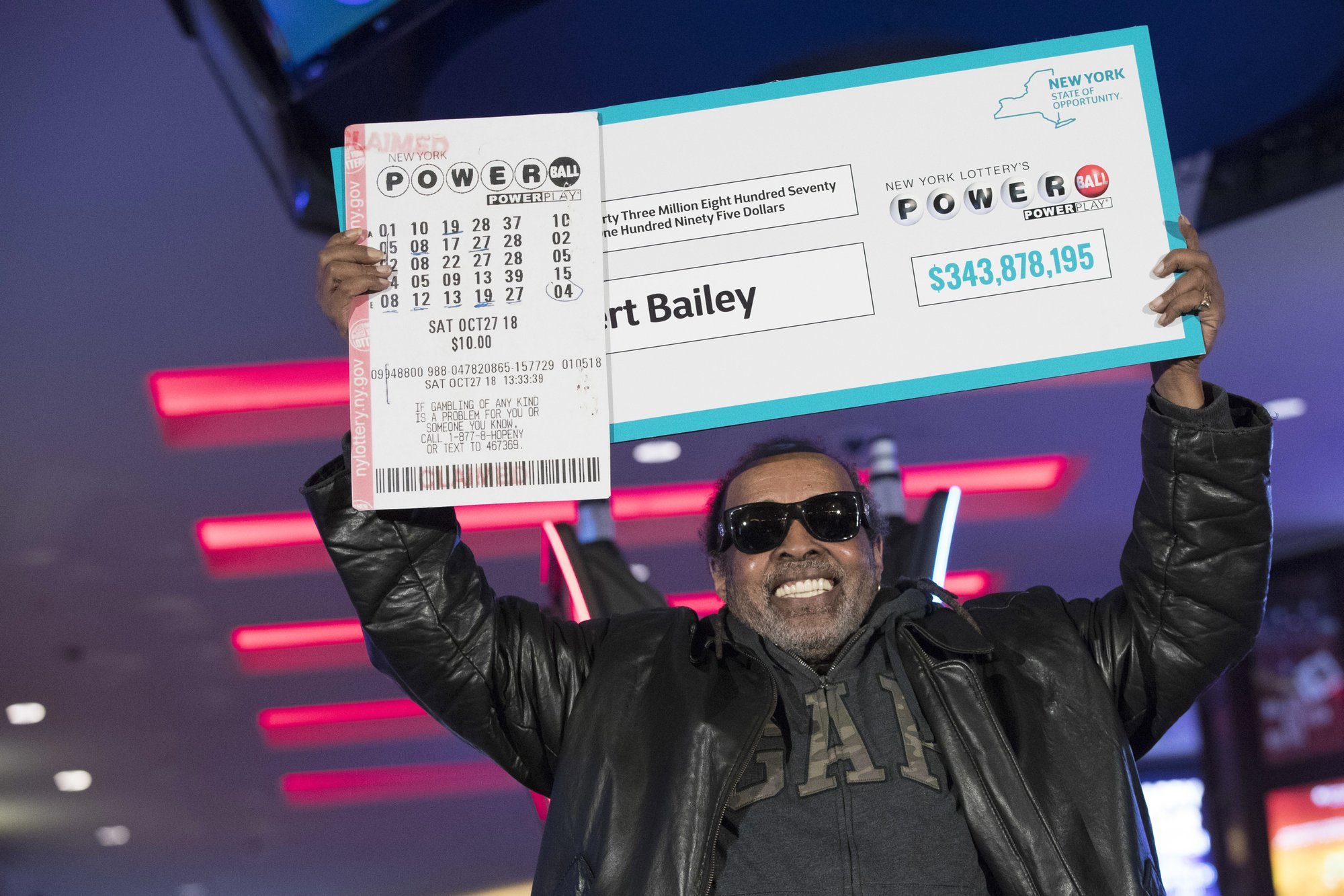 Powerball jackpot winner Robert Bailey
