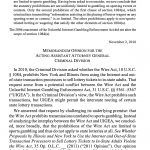 Tangled Wires: DOJ Reverses 2011 Wire Act Opinion, Online Gambling Effect is Crystal Unclear