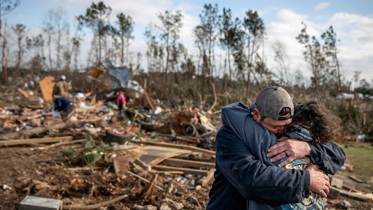 Native American casino Alabama tornado