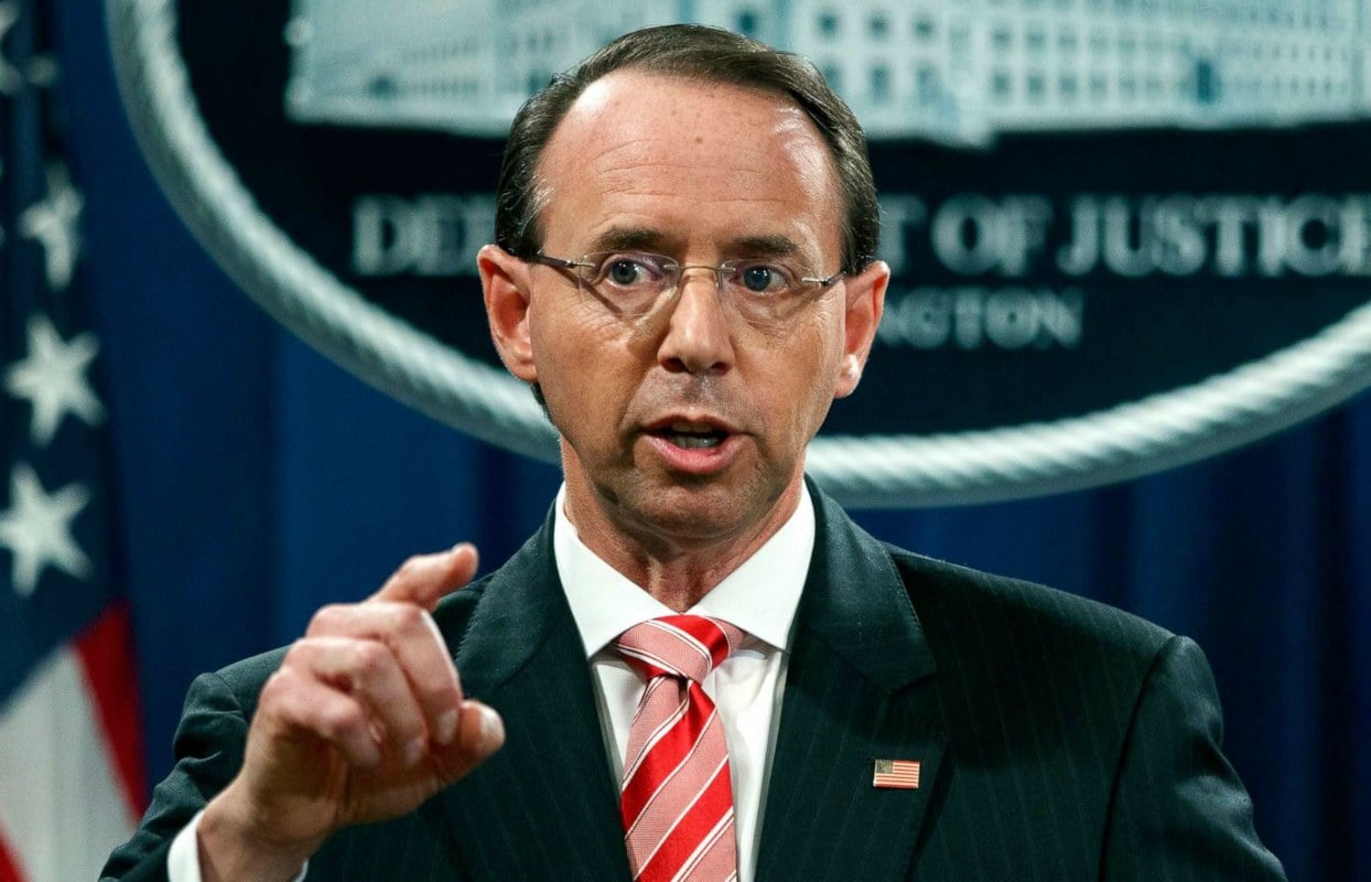 Rod Rosenstein DOJ Wire Act