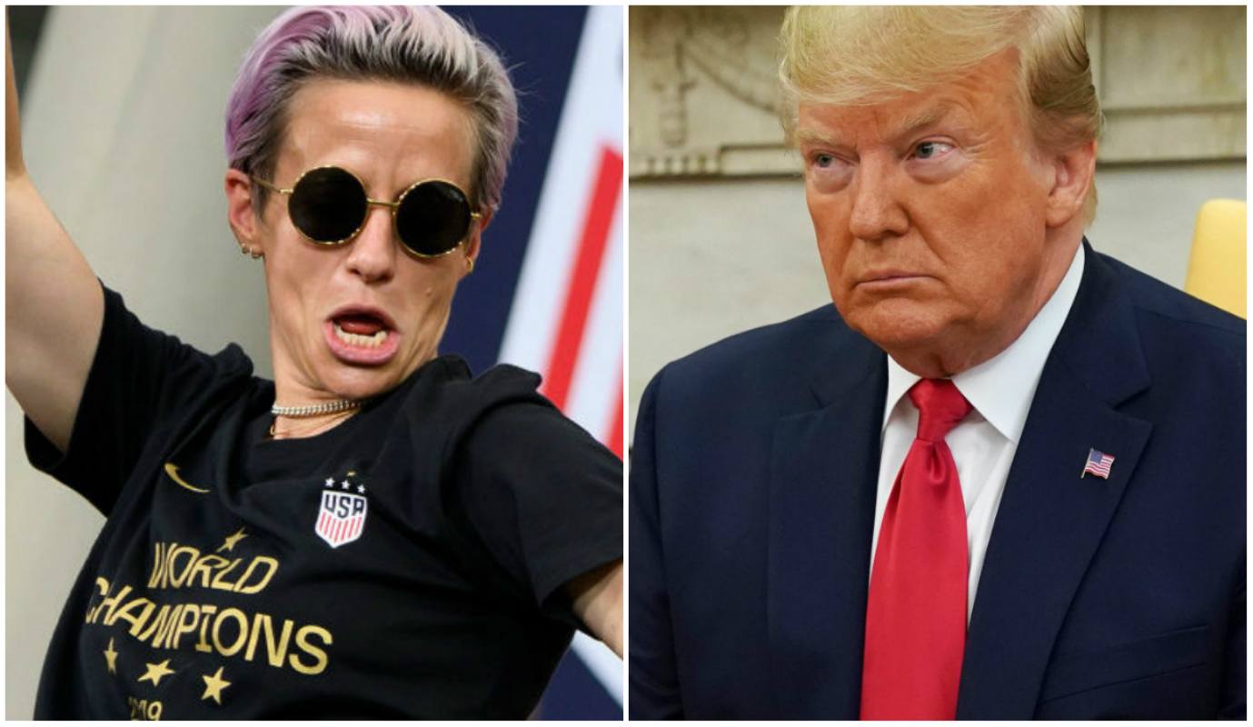 Megan Rapinoe 2020 odds Trump