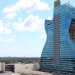 Unfinished Seminole Hard Rock Hollywood Guitar Tower Braces for Hurricane Dorian